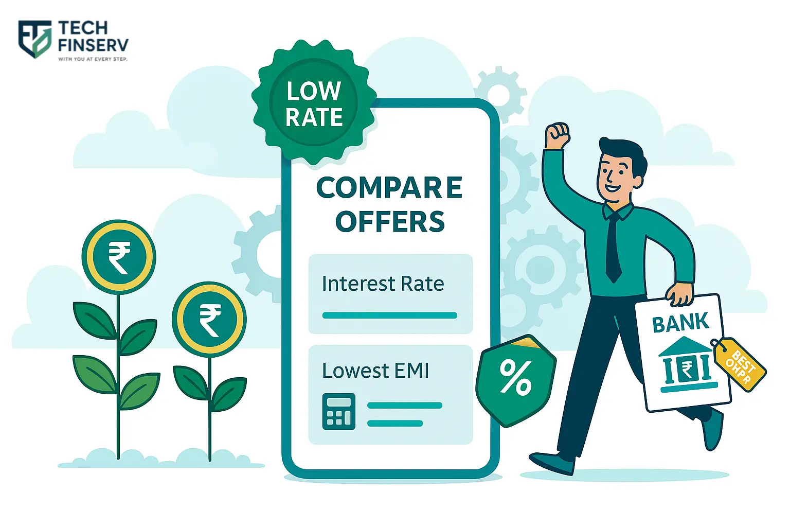 Infographic comparing low-interest personal loan options in 2025